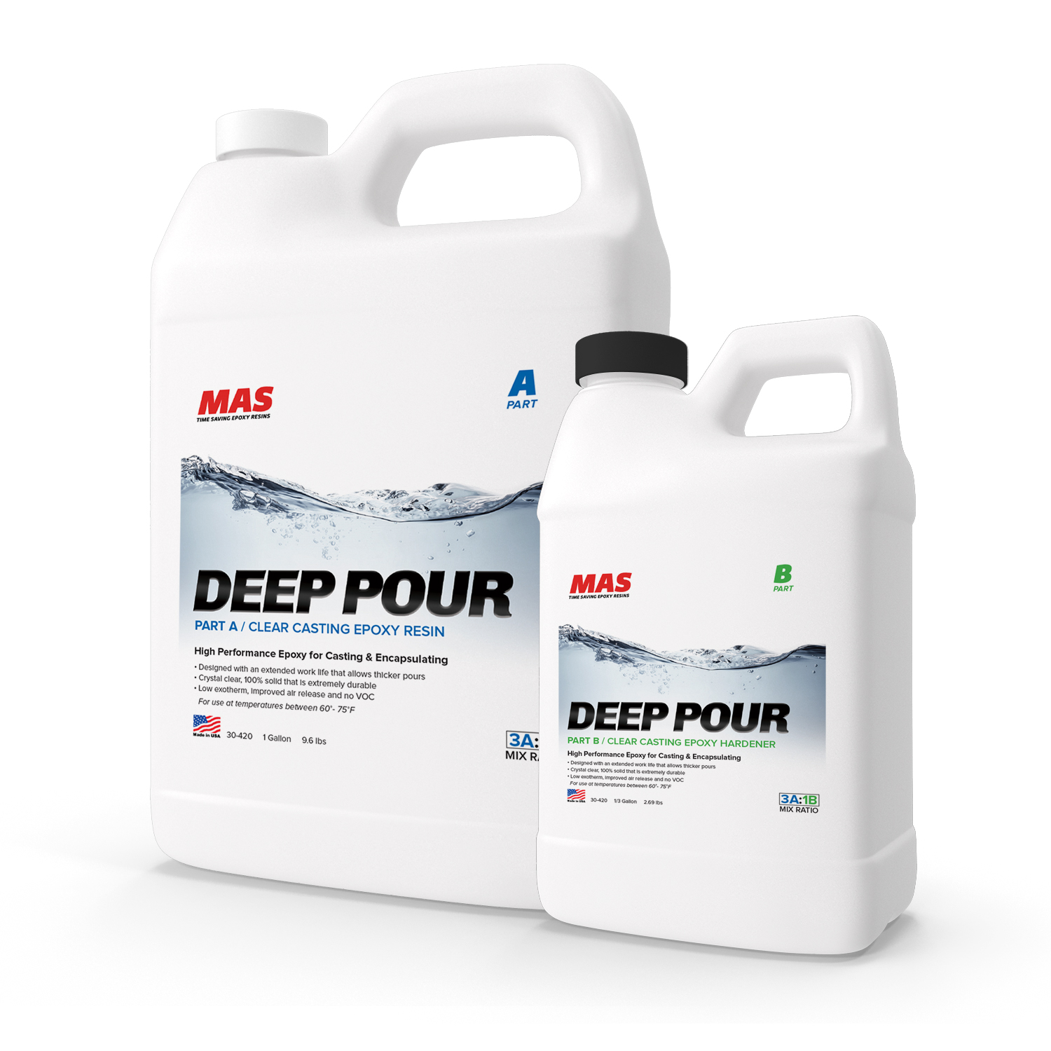 what is the mix ratio of deep pour by WEIGHT?