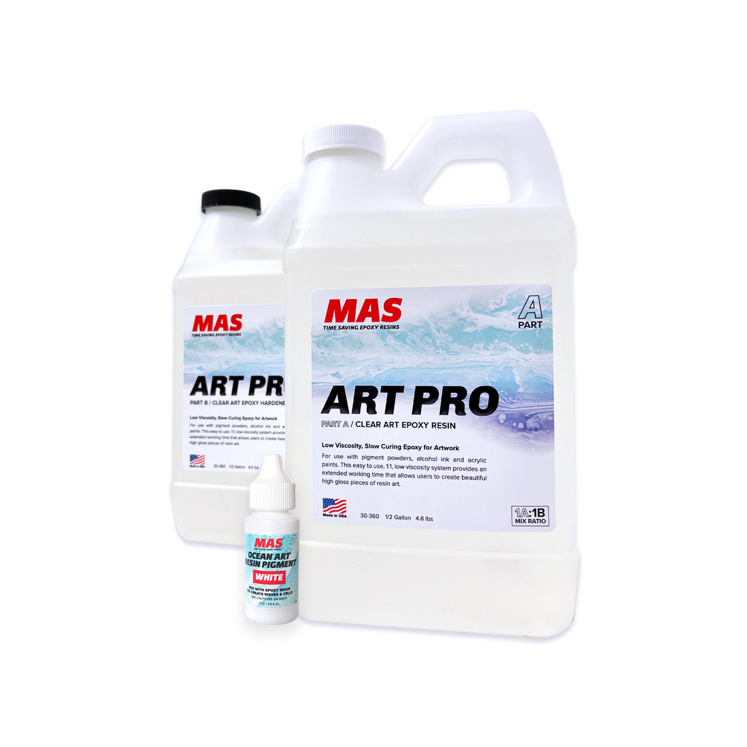 Art Pro 1 Gallon Resin Ocean Art with White Epoxy Pigment Bundle Questions & Answers